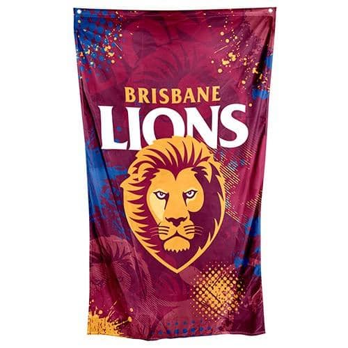 Brisbane Lions AFL Cape Flag 90cm x 150cm