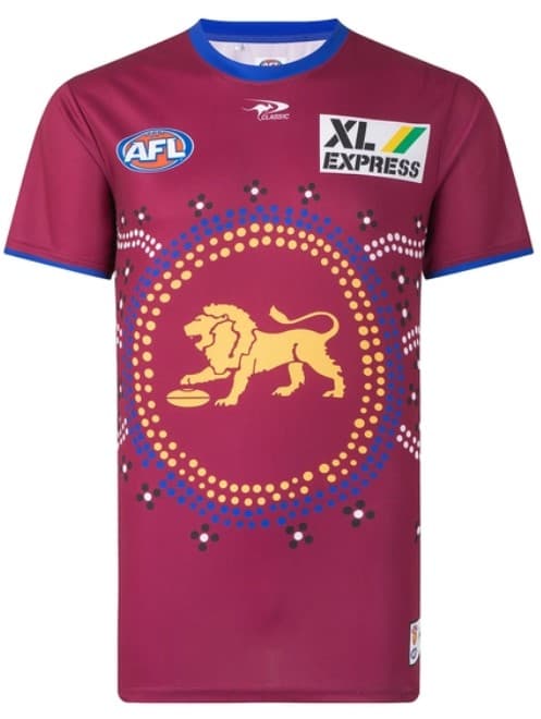 Brisbane Lions AFL Mens Warm Up Shirt