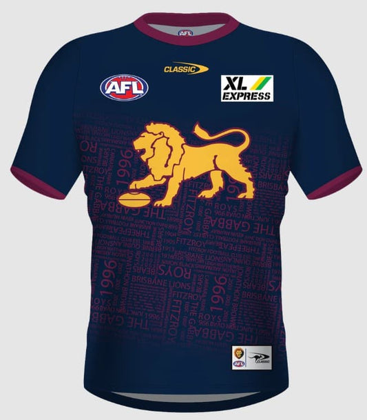 Brisbane Lions AFL Mens Warm Up Tee