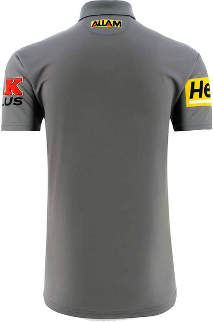 Penrith Panthers 2023 NRL Mens Grey Media Polo Shirt