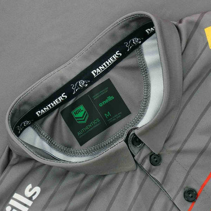 Penrith Panthers 2023 NRL Mens Grey Media Polo Shirt
