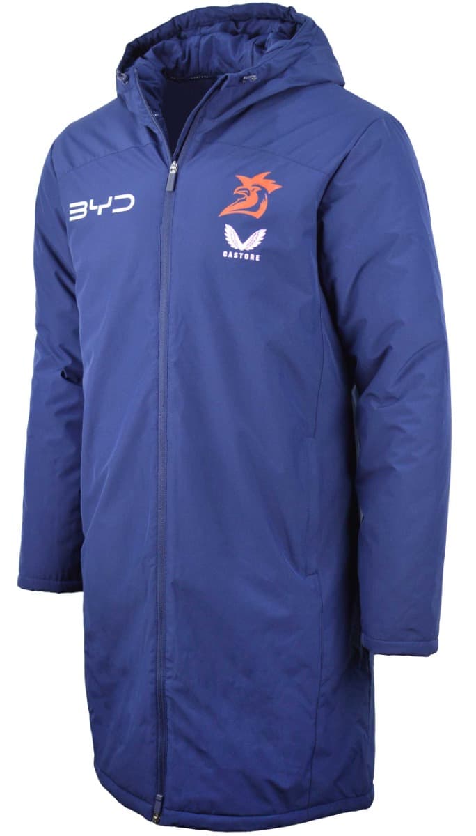 Sydney Roosters 2025 NRL Mens Long Length Bench Jacket
