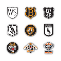 Wests Tigers Evolution NRL Logo Pin Set