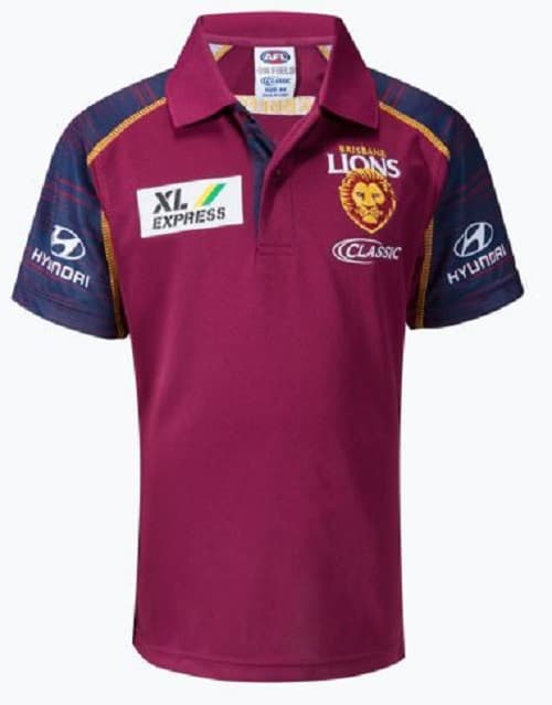 Brisbane Lions 2020 AFL Mens Media Polo Shirt