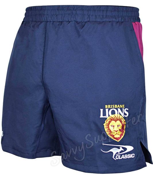 Brisbane Lions AFL Mens Training Shorts