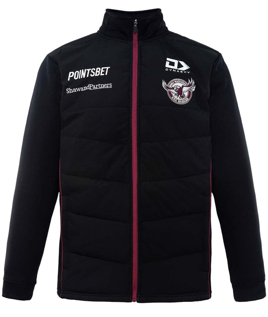 Manly Sea Eagles NRL Mens Black Hybrid Jacket