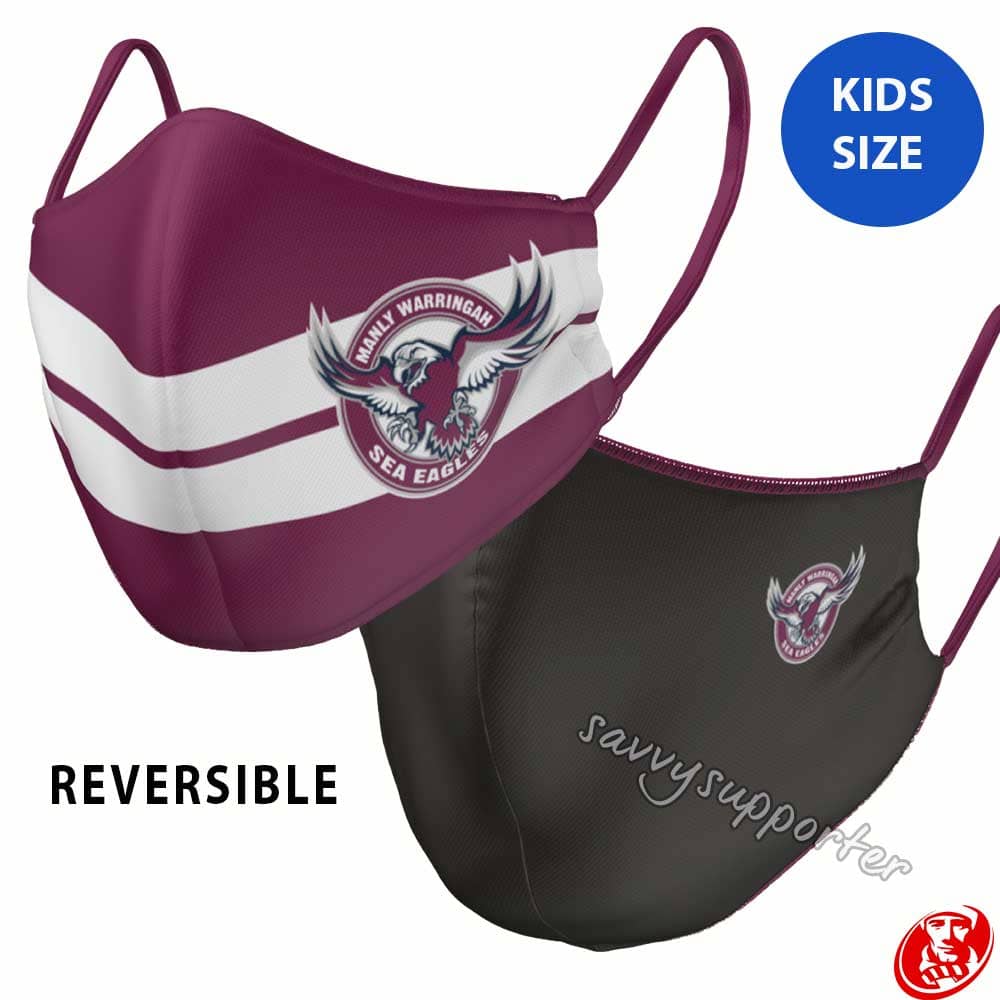 Manly Sea Eagles NRL Reversible Face Mask