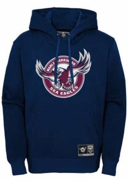 Manly Sea Eagles NRL Mens Logo Hoodie