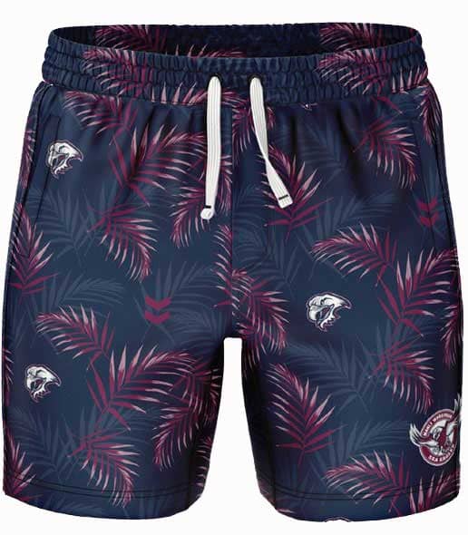 Manly Sea Eagles NRL Mens Volley Shorts