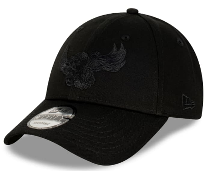 Manly Sea Eagles NRL New Era Black on Black 9FORTY Snapback Cap