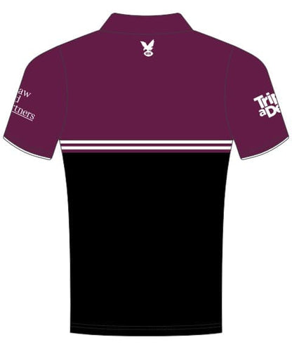 Manly Sea Eagles NRL Mens Black Polo Shirt