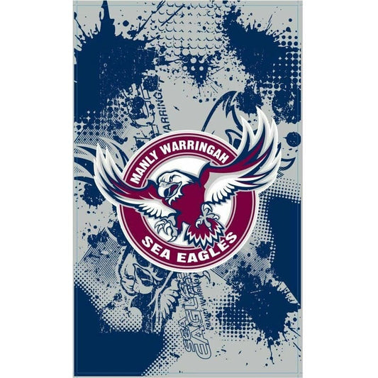 Manly Sea Eagles NRL Cape Flag 150cm x 90cm