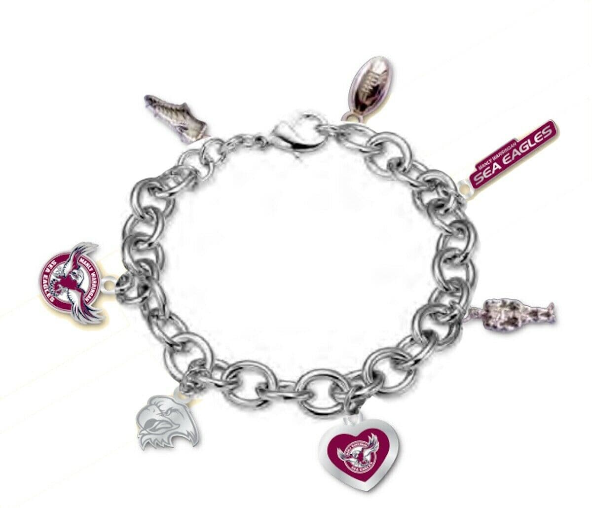 Manly Sea Eagles NRL Charm Bracelet
