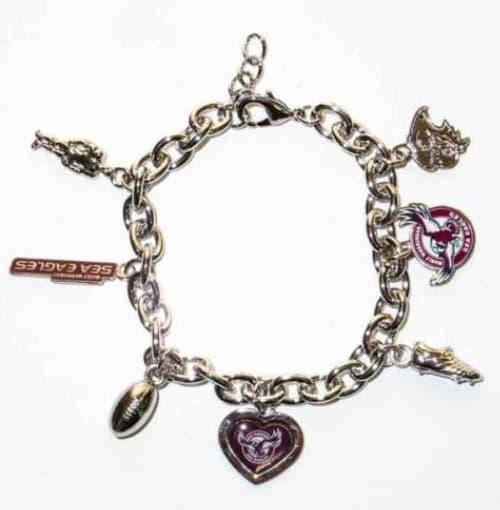Manly Sea Eagles NRL Ladies Charm Bracelet