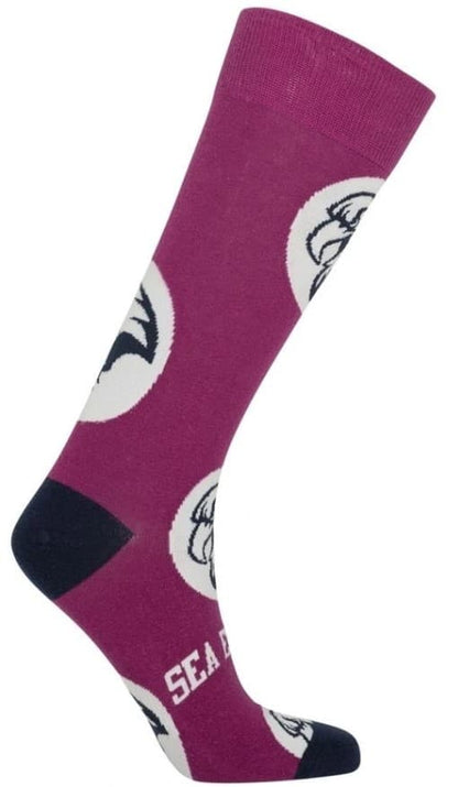 Manly Sea Eagles NRL Mens Logo Dots Socks Red
