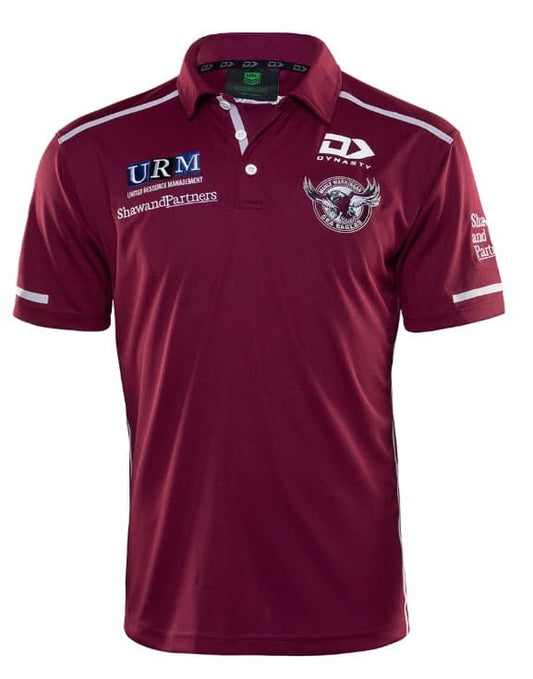 Manly Sea Eagles Mens NRL Media Polo Shirt