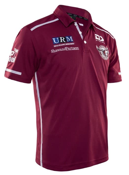 Manly Sea Eagles Mens NRL Media Polo Shirt