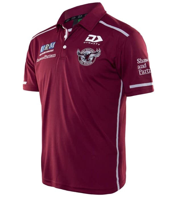 Manly Sea Eagles Mens NRL Media Polo Shirt