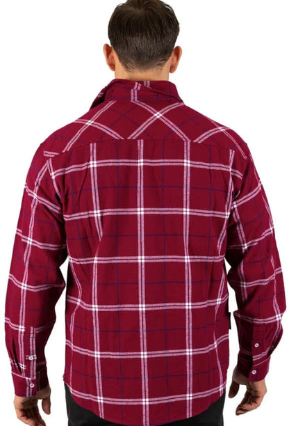Manly Sea Eagles NRL Mens Mustang Flannel Shirt