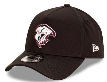 Manly Sea Eagles Black 9FORTY A-Frame Snapback Cap