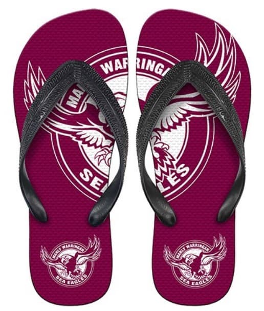 Manly Sea Eagles NRL Mens Beach Thongs
