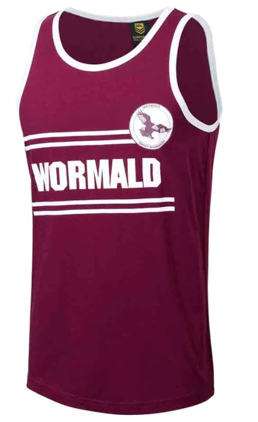 Manly Sea Eagles NRL Mens Retro Singlet
