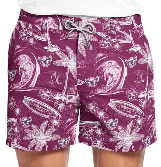Manly Sea Eagles 2020 NRL Mens Hawaiian Shorts