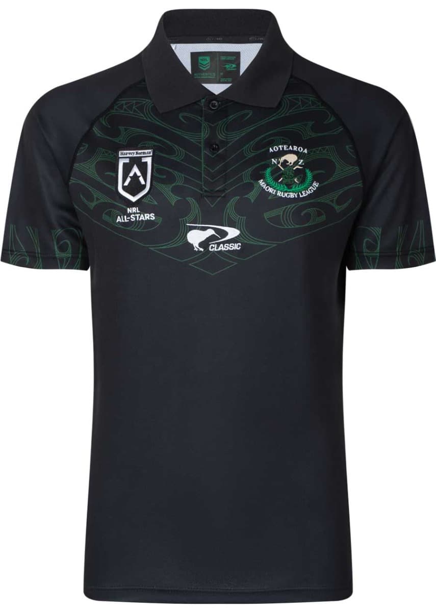 New Zealand Maori All Stars 2023 NRL Mens Performance Polo Shirt
