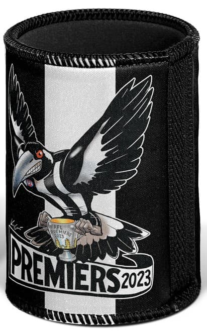Collingwood Magpies 2023 AFL Premiers Mark Knight Can Cooler
