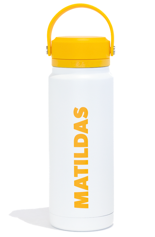 Australian Matildas 2026 White 750ml Insulated Stainless Steel Drink Bottle
