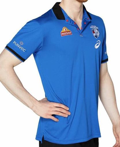 Western Bulldogs AFL Mens Media Polo Shirt