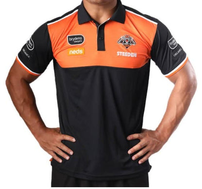 Wests Tigers Mens NRL Media Polo Shirt