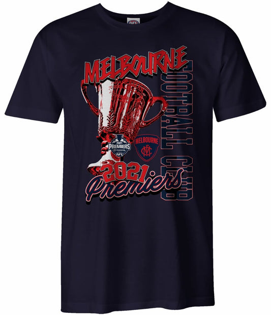 Melbourne Demons 2021 AFL Navy Premiers Tee