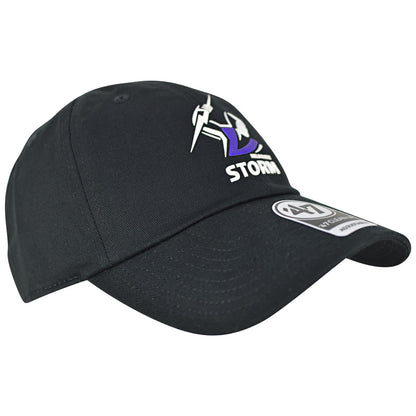 Melbourne Storm NRL Adults Caster '47 Black Clean Up Cap