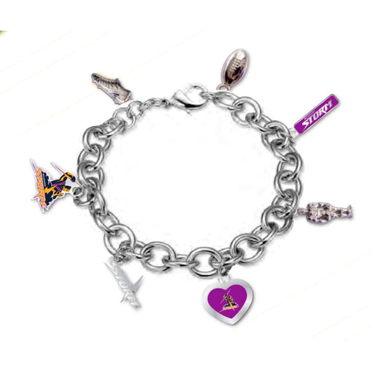 Melbourne Storm NRL Charm Bracelet