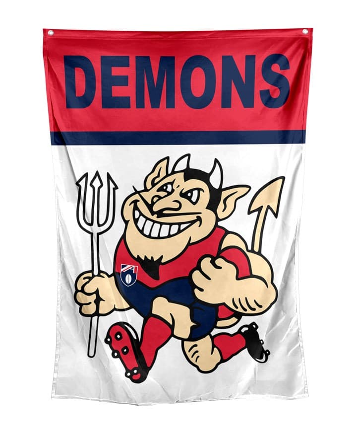 Melbourne Demons AFL Retro Wall Flag 100cm x 70cm