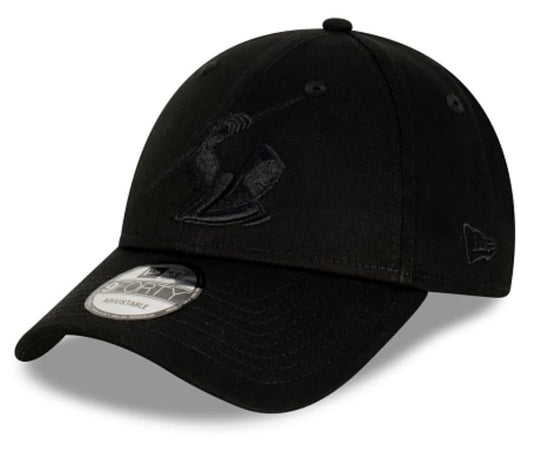 Melbourne Storm NRL New Era 9FORTY Black on Black Snapback Cap