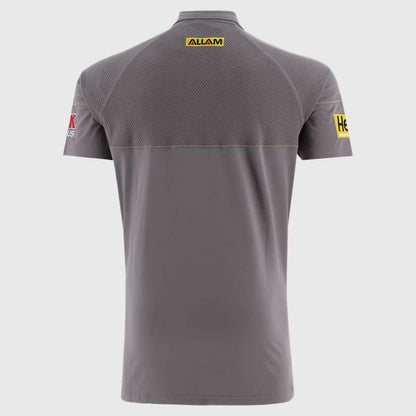 Penrith Panthers 2025 NRL Mens Grey Media Polo Shirt