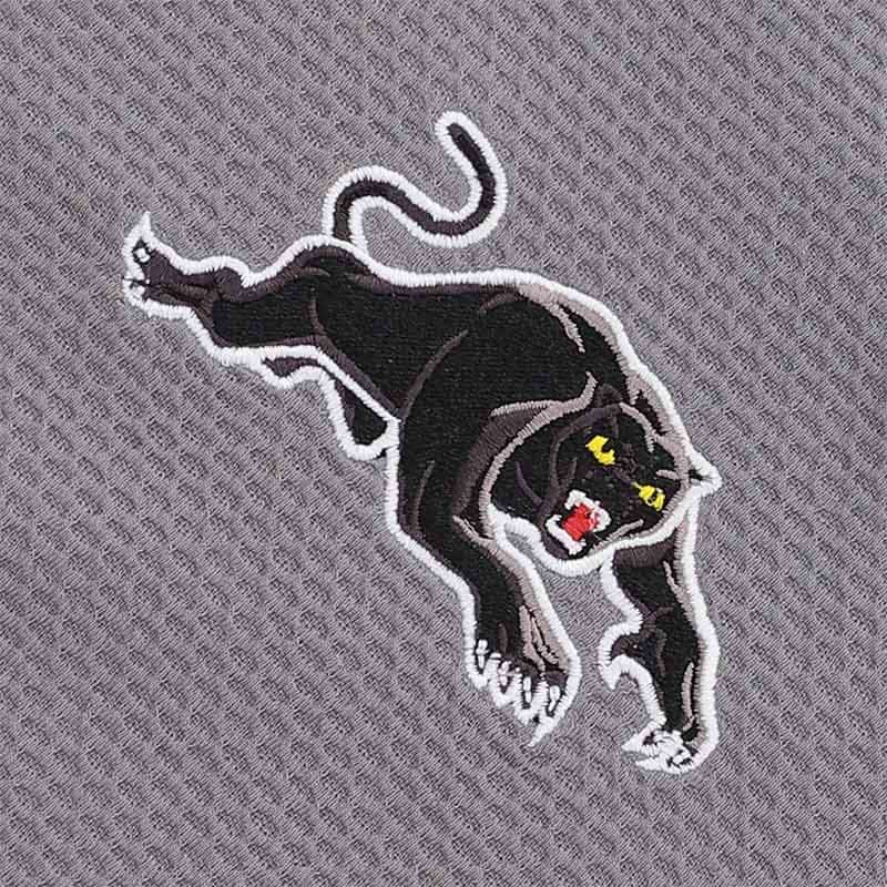 Penrith Panthers 2025 NRL Mens Grey Media Polo Shirt