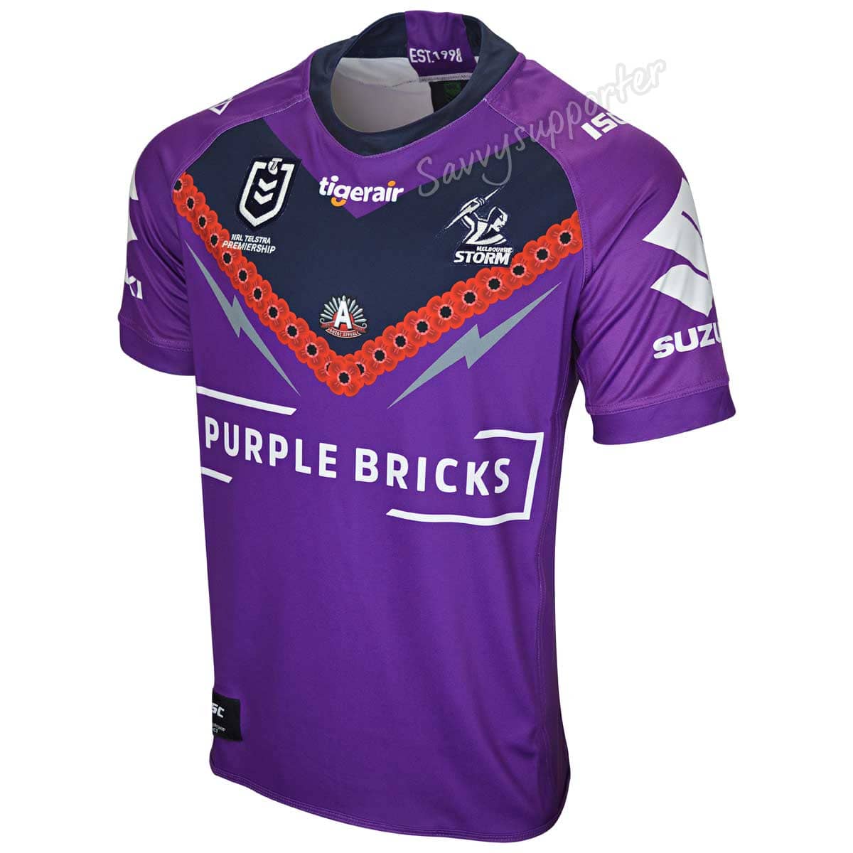 Melbourne Storm 2019 NRL Mens Anzac Jersey