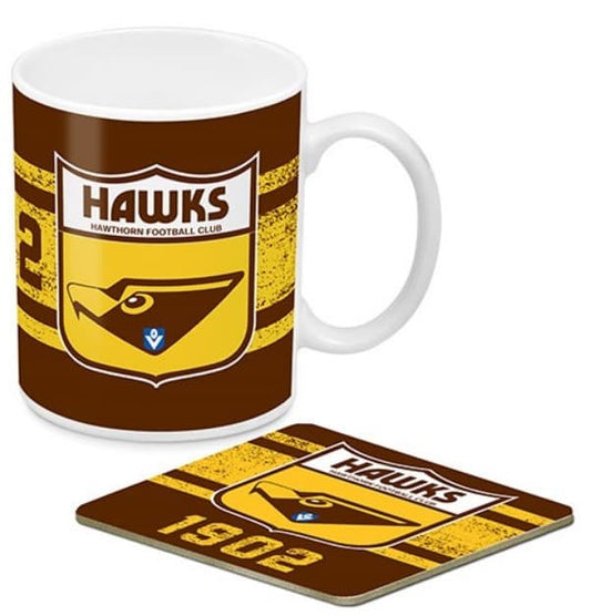 Hawthorn Hawks AFL Heritage Mug And Coaster Gift Pack