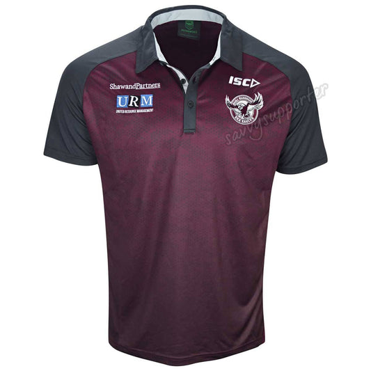 Manly Sea Eagles 2019 NRL Kids Performance Polo Shirt