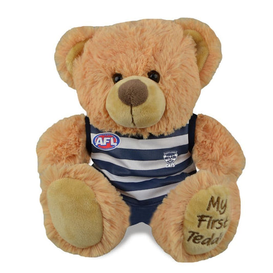 Geelong Cats AFL 'My First Teddy' Baby Bear