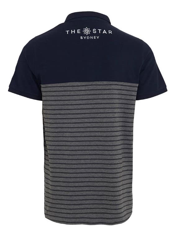 NSW Blues Origin Striped Team Polo Shirt