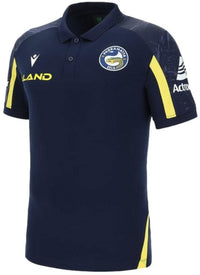 Parramatta Eels NRL Mens Navy Travel Polo Shirt