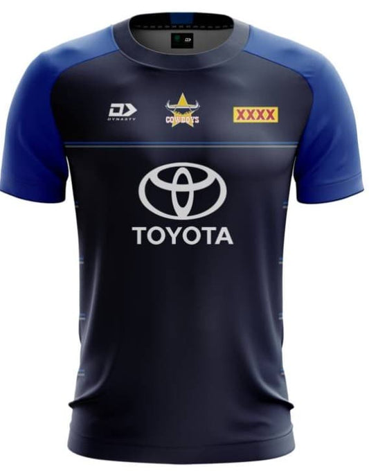 North Queensland Cowboys NRL Kids Navy Training Shirt