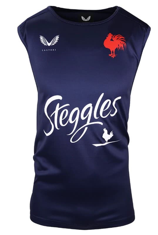 Sydney Roosters NRL Mens Navy Training Singlet