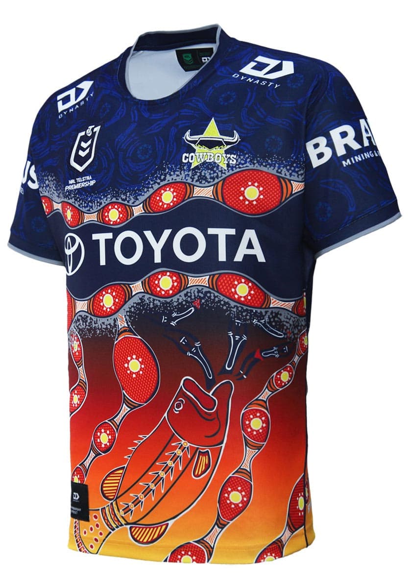 North Queensland Cowboys 2024 NRL Mens Indigenous Jersey