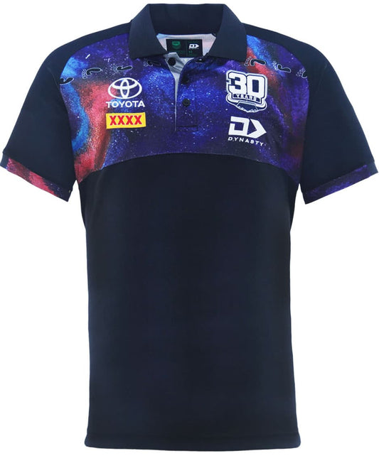 North Queensland Cowboys 2025 NRL Mens Indigenous Polo Shirt