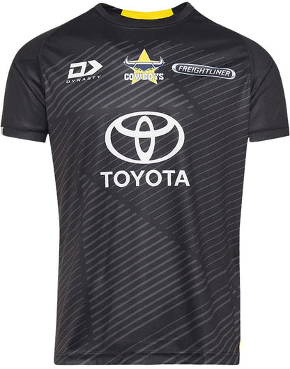 North Queensland Cowboys 2024 NRL Mens Black Alternate Training Shirt